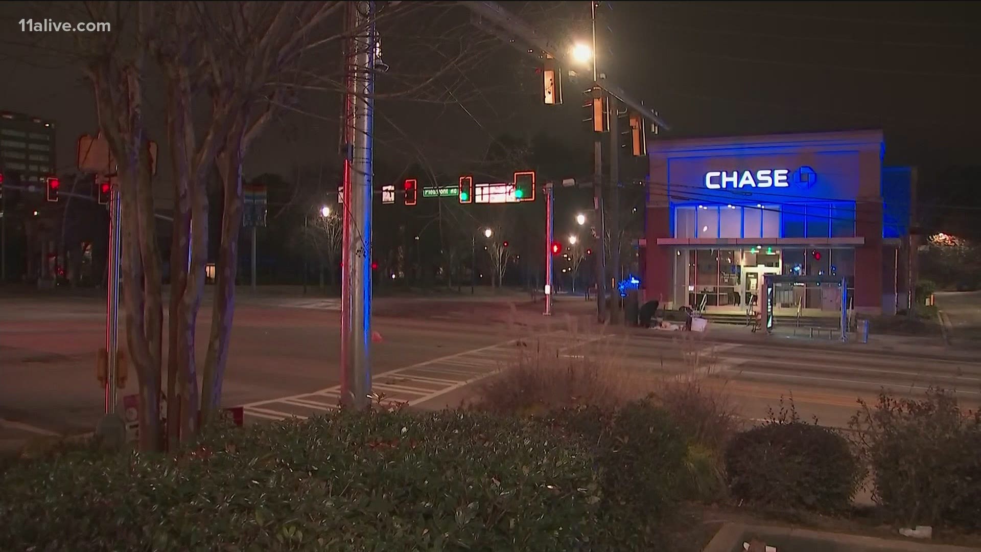 The victim was found at the intersection of Piedmont Rd. and Sidney Marcus Blvd.