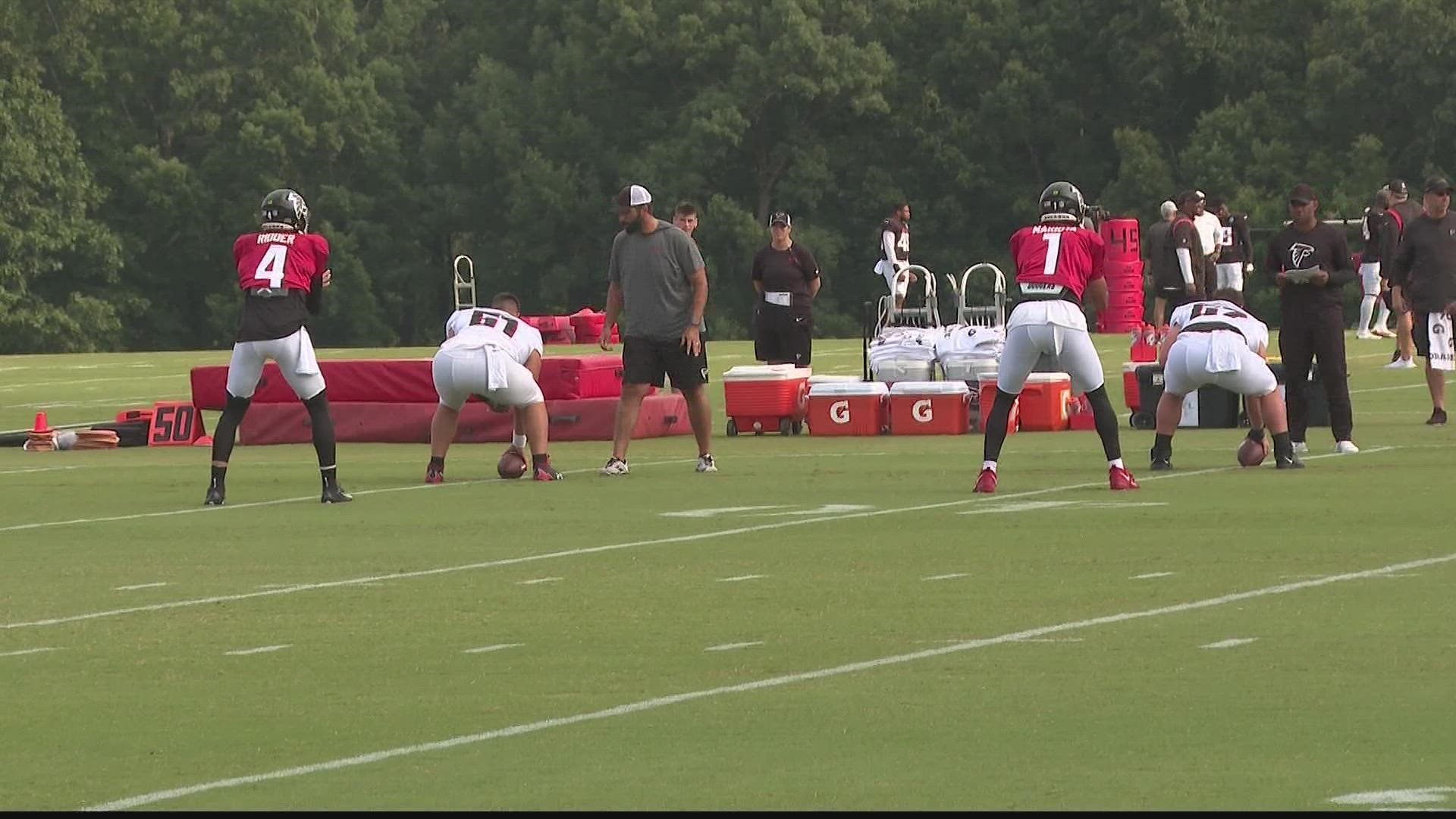 As the Atlanta Falcons continue to ramp up production and get closer to the start of preseason action, the pads come on and the competition heats up.