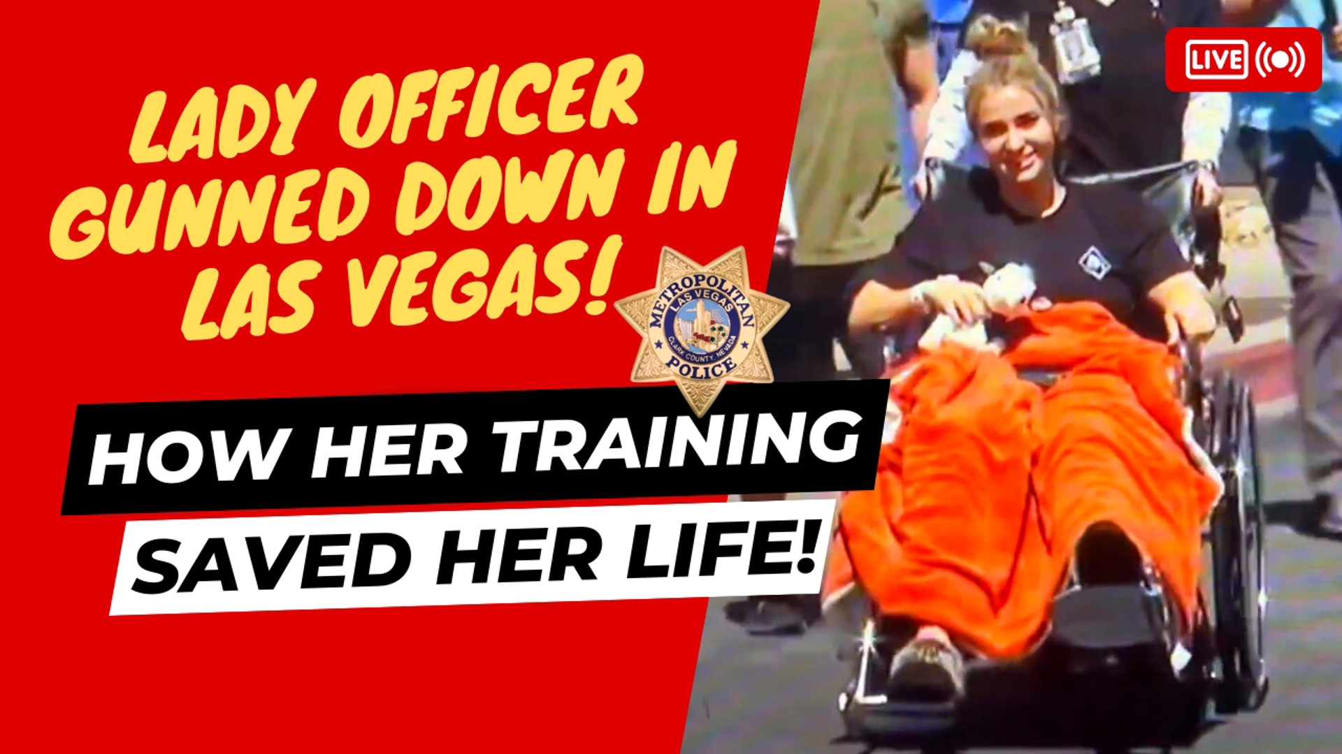 A lady officer in Las Vegas, Nevada stops a car for a simple traffic violation and it quickly turns into the gun battle of her life!