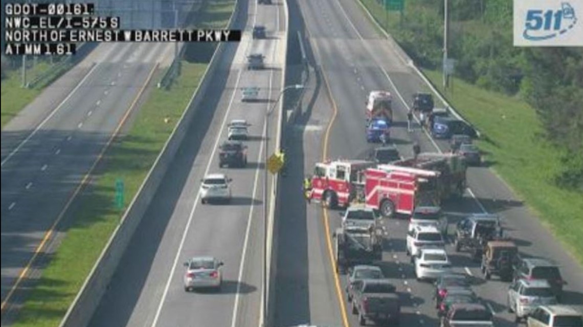 I-575 N Barrett Parkway crash | 11alive.com