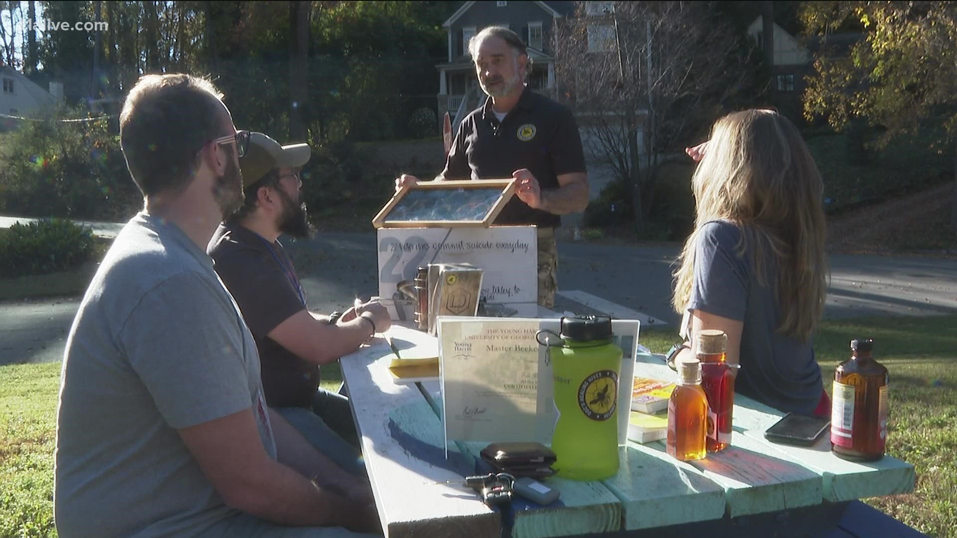 Army veteran Tim Doherty is using his love of beekeeping to help others suffering from PTSD and traumatic brain injury.