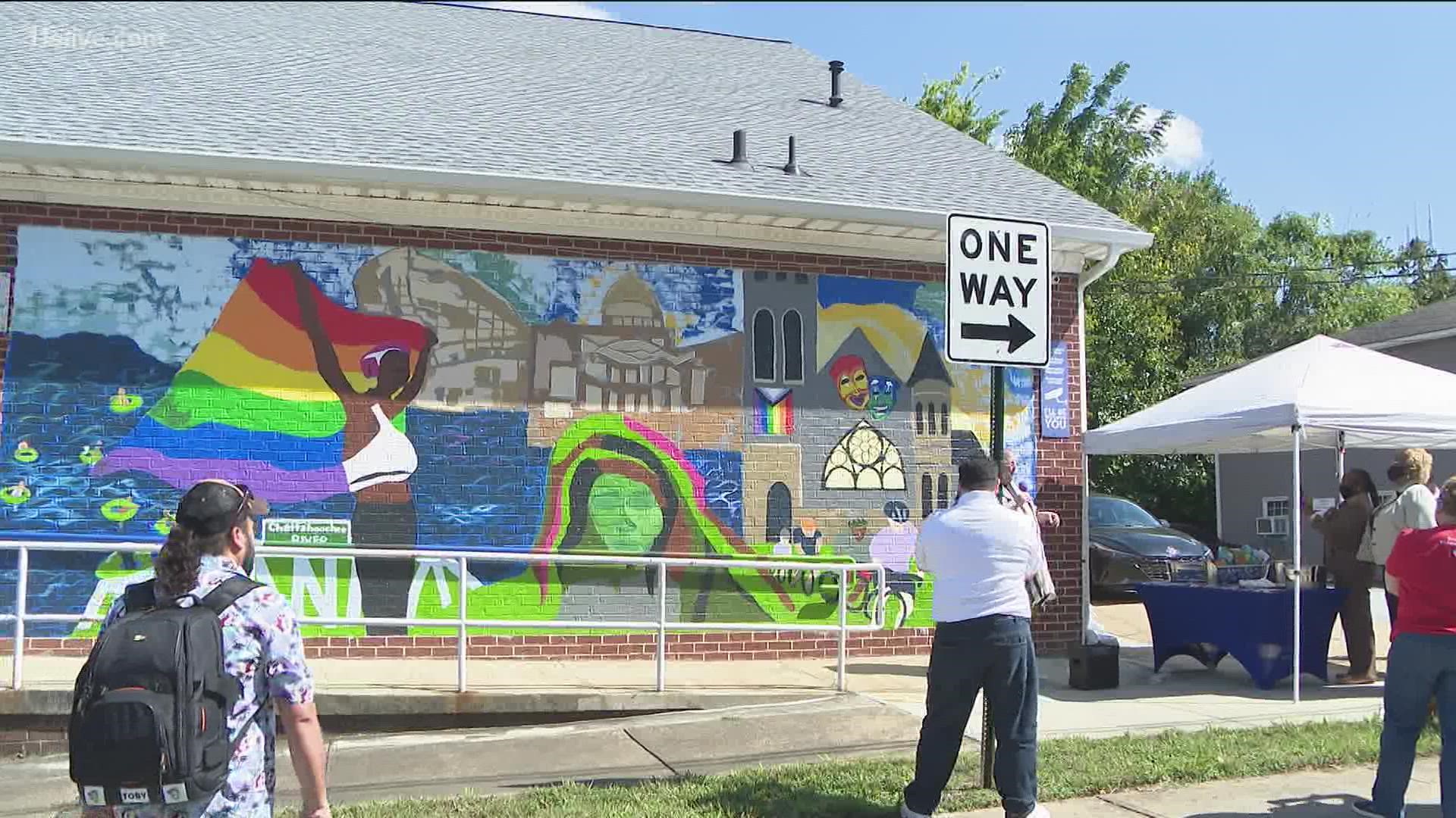 The mural is the result of a goal to create something meaningful to live within an Atlanta community.