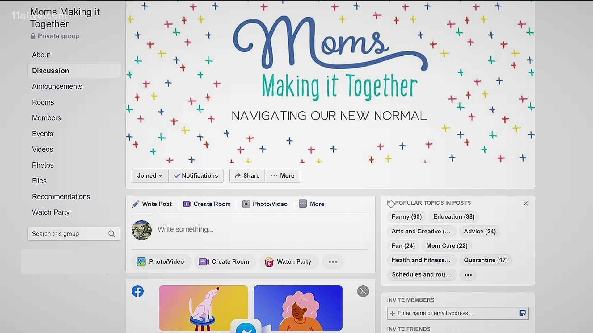 What started out as a group text between some moms in Dunwoody, grew to become the Facebook group "Moms Making it Together."