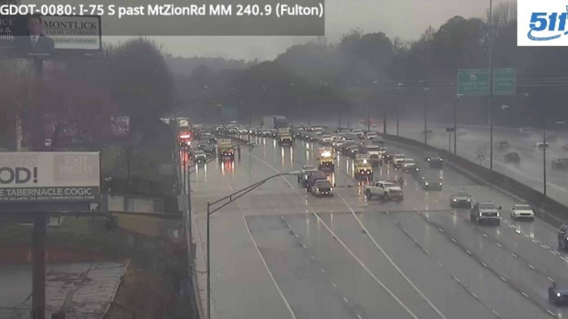 Crash on I-75 S at Cleveland Ave in Atlanta | 11alive.com
