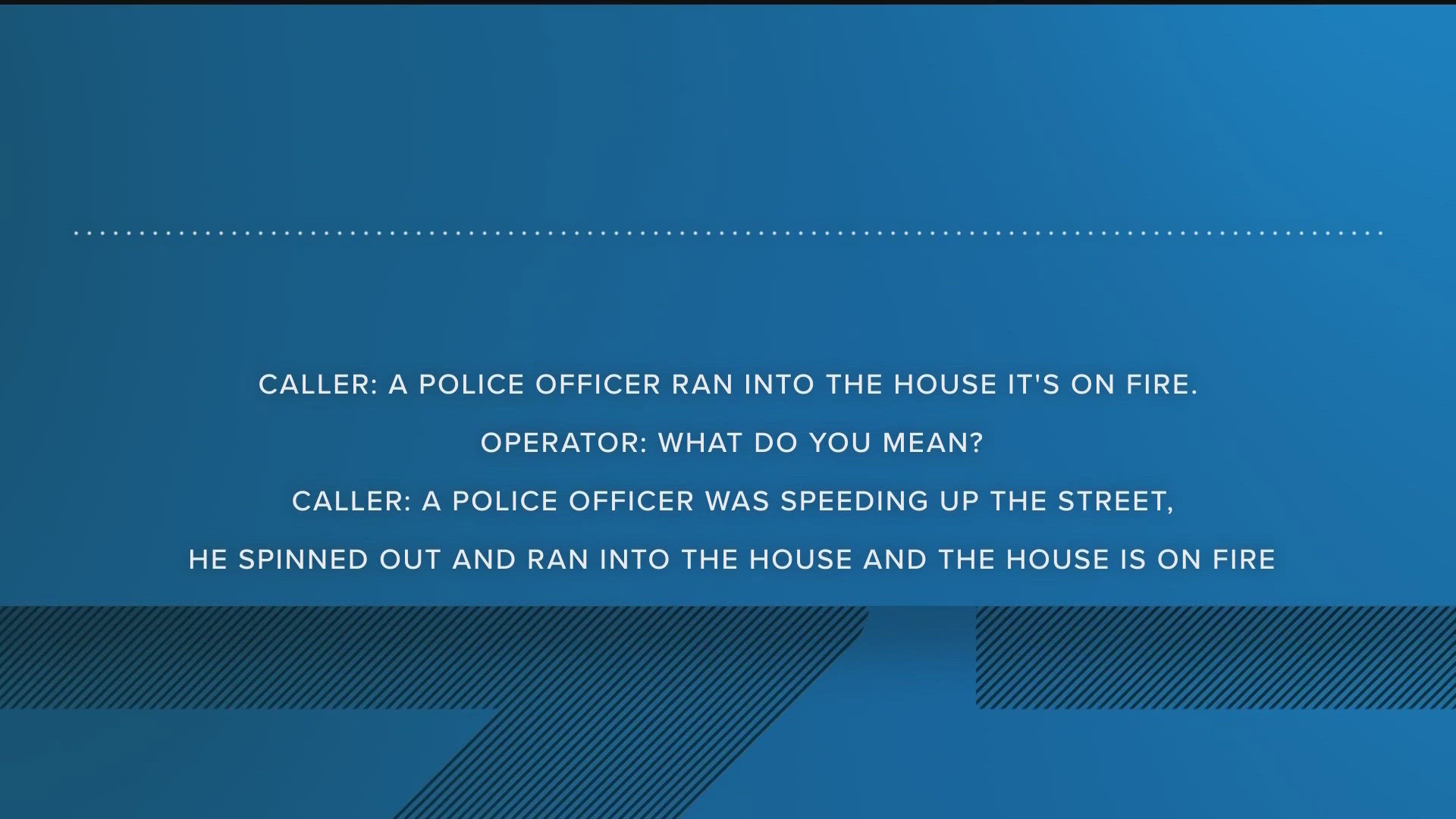 911 call | Atlanta Police officer crashes into home, sparking fire ...