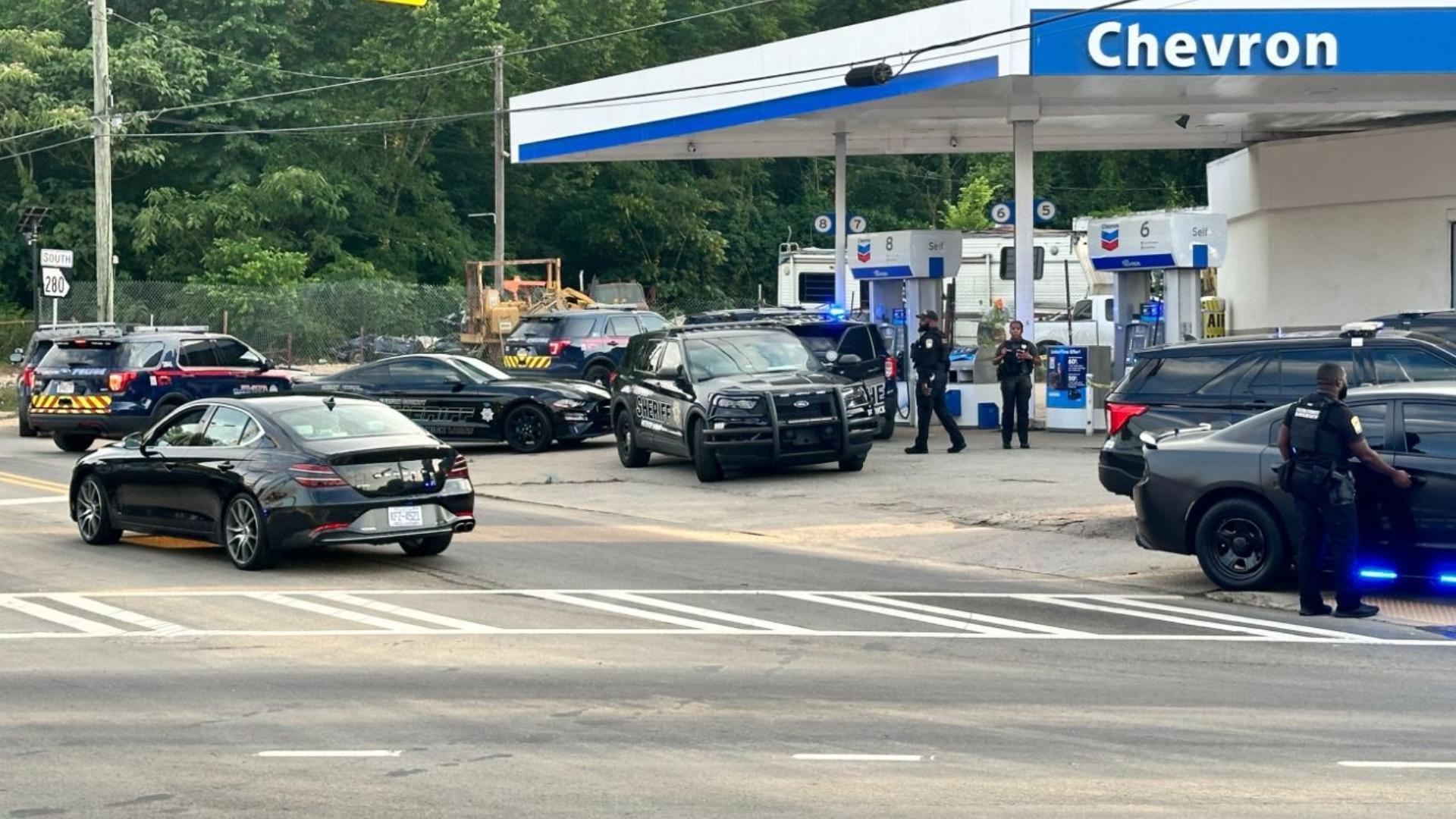 Police Presence At Chevron In Atlanta After Shooting In Area 