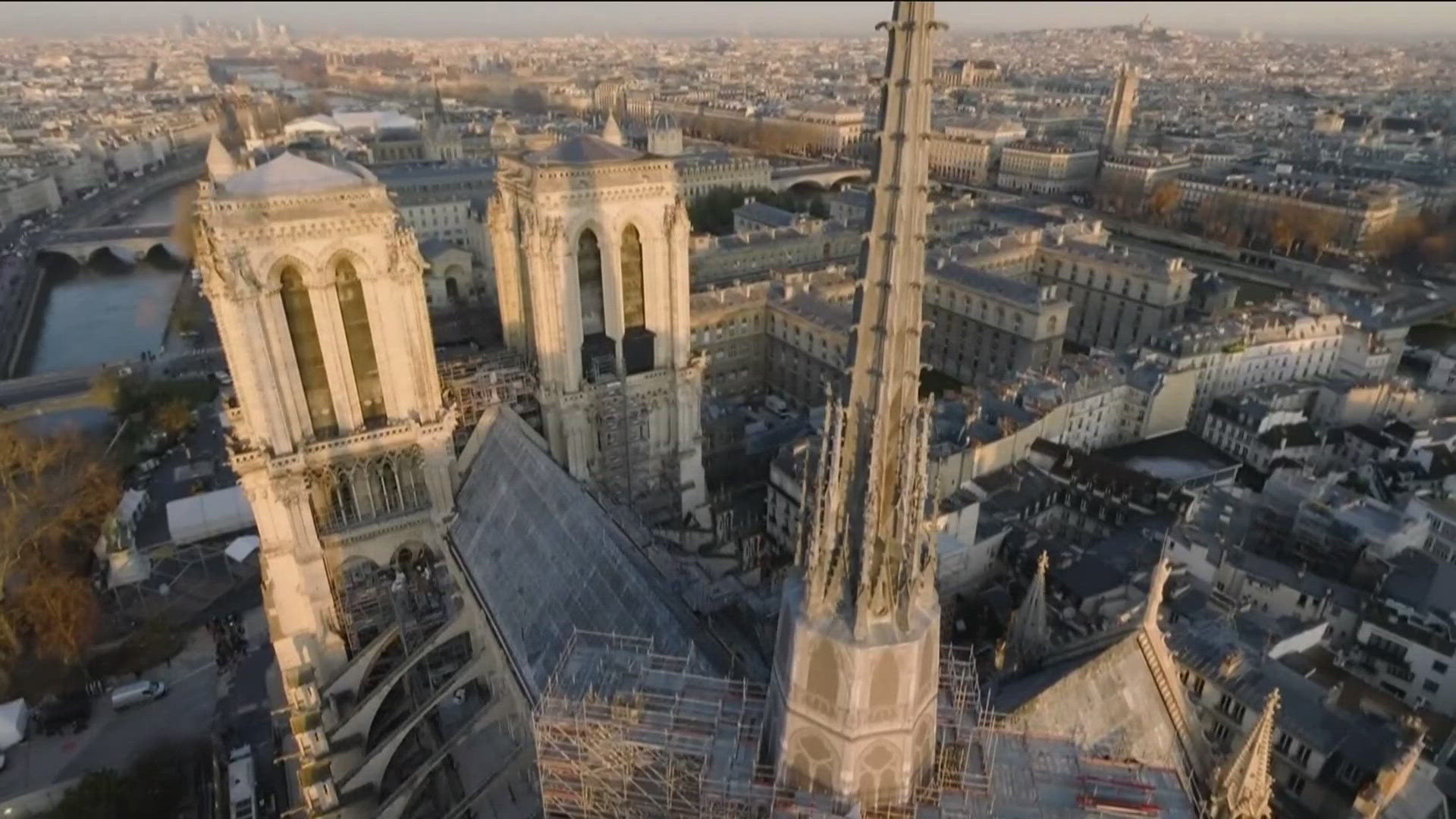 The French president becoming the first official visitor for Notre Dame's historic opening.