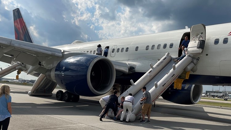 Why is there a Delta airplane tail outside SunTrust Park?