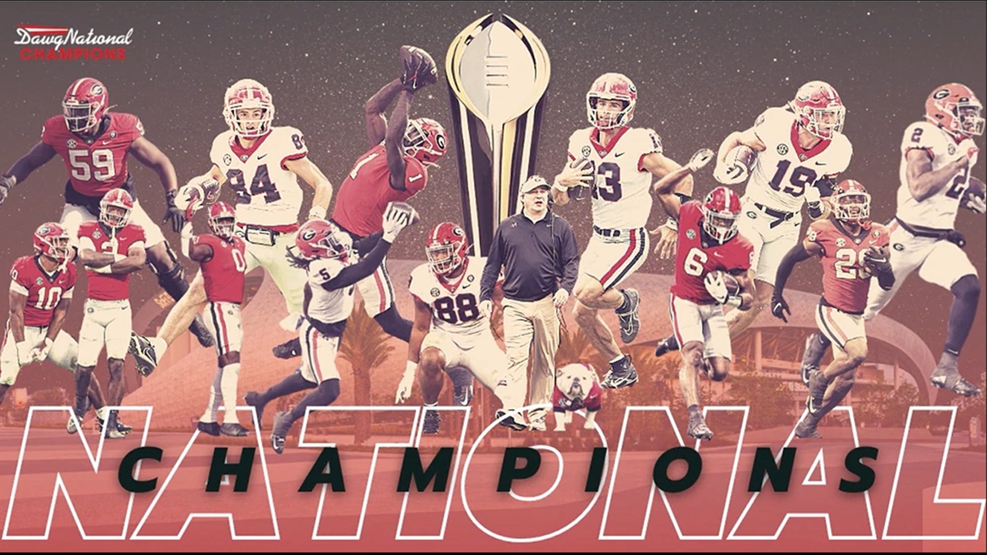 GO DAWGS! Congrats to the University of Georgia on their 2nd consecutive National Championship.