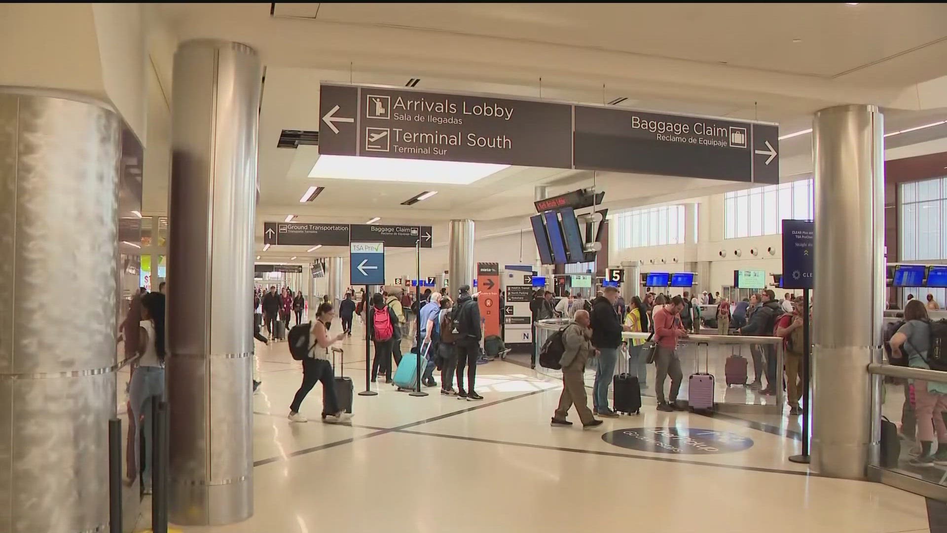 Hartsfield-Jackson Atlanta International Airport says access will be limited to "passengers, personnel, individuals meeting or greeting passengers."