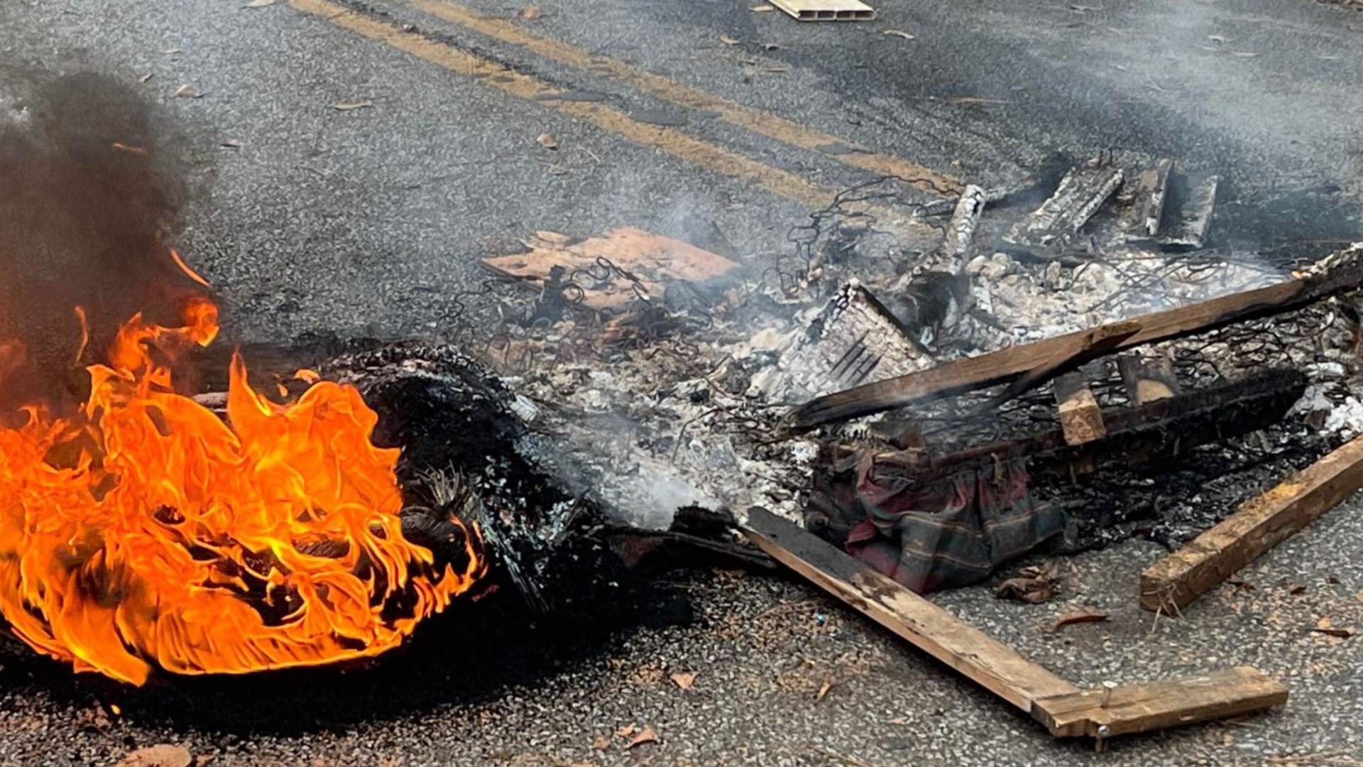 DeKalb Police Department responded to reports of a dumpster fire on Key Road around 10:32 a.m. on Saturday, assisting Atlanta Police Department.