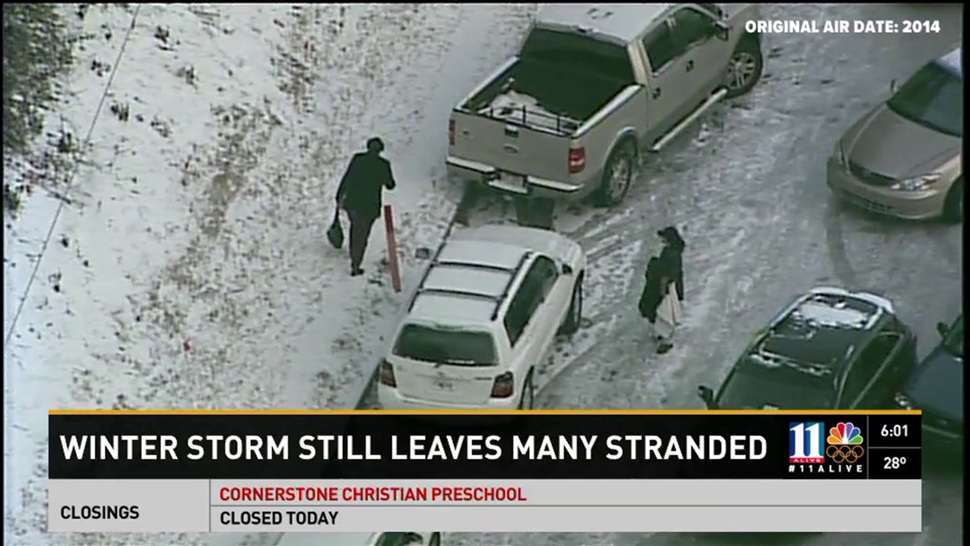 11Alive covers the aftermath of the 2014 Snow Jam, when motorists were left stranded on the Interstate for hours as snow and ice blanketed the city. (From 2014)