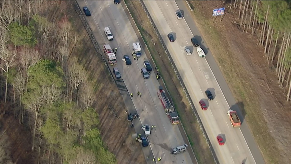 Crash On 400 After Driver Leads Chase In Forsyth County