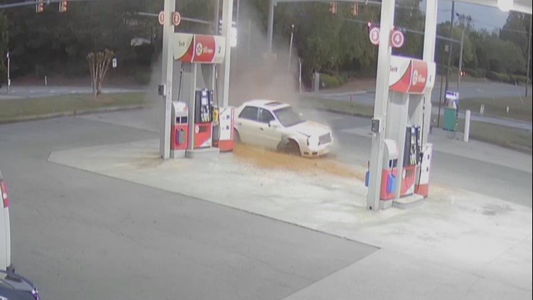 Man 'tripping' on shrooms arrested on DUI charge after car goes airborne by Kennesaw gas station: Police