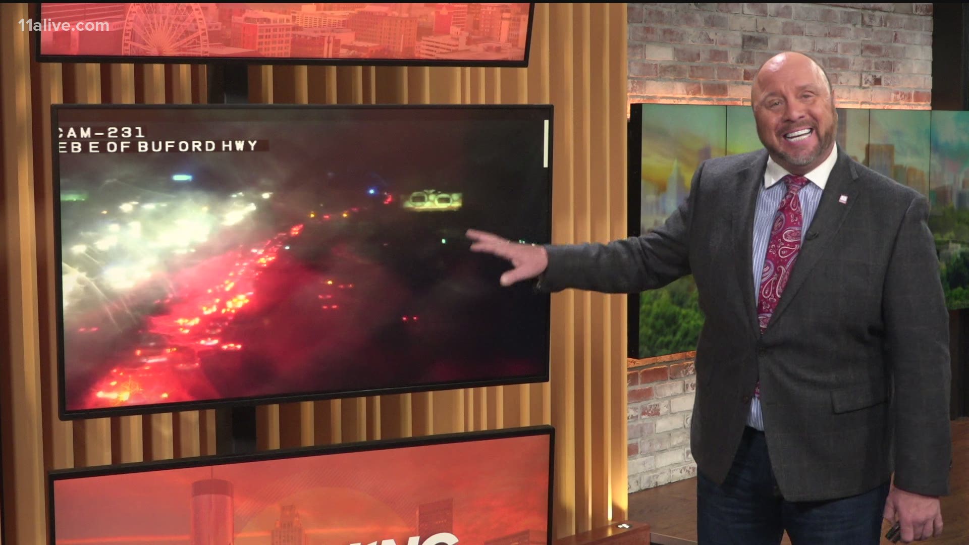 11Alive Traffic Tracker Crash Clark has the latest.