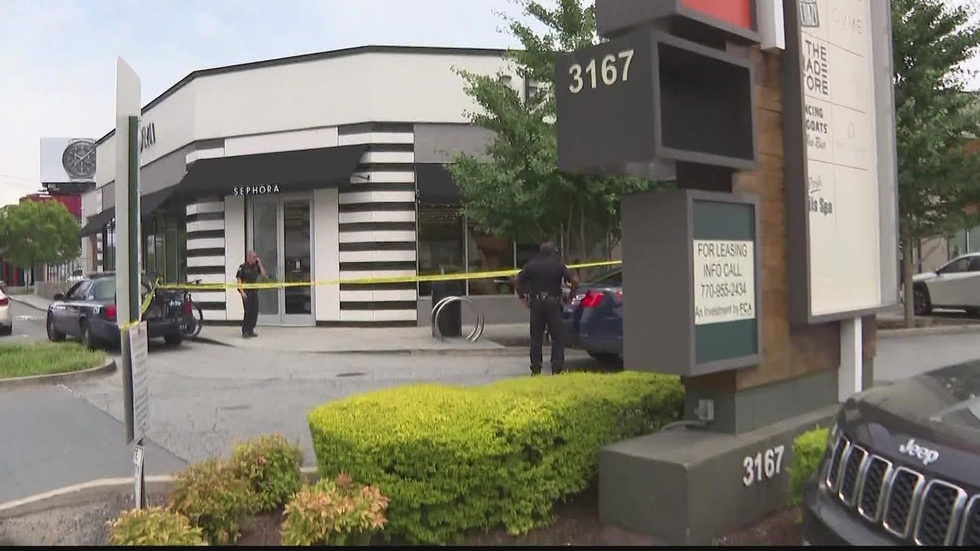 Police said a shooting happened Tuesday afternoon in Buckhead off Peachtree Road near the Sephora.