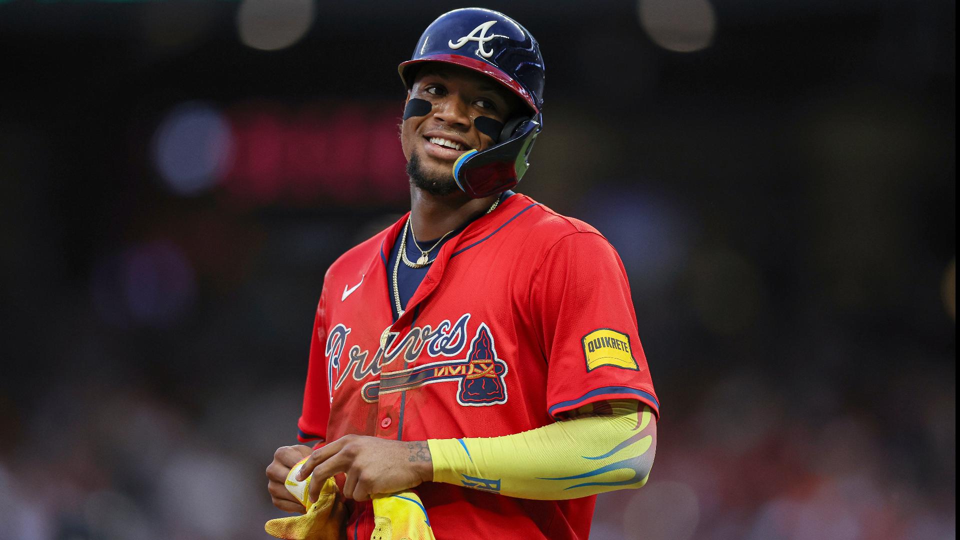 Ronald Acuña Jr. undergoes MRI after Game 3 loss, back in right field ...