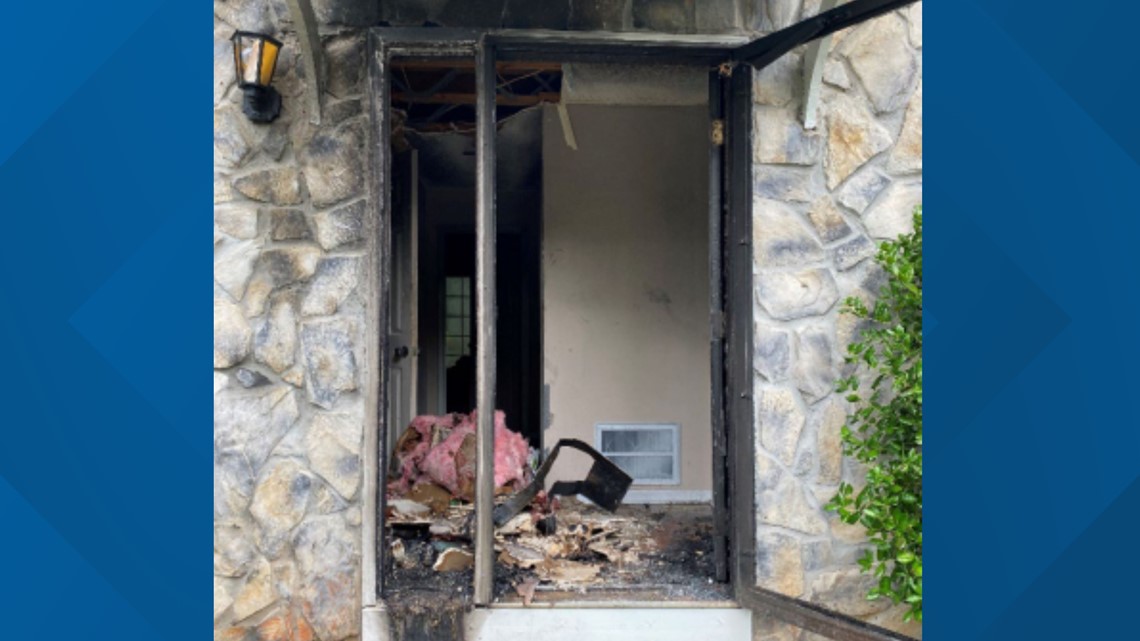 House fire on Falling Water Drive in Smyrna