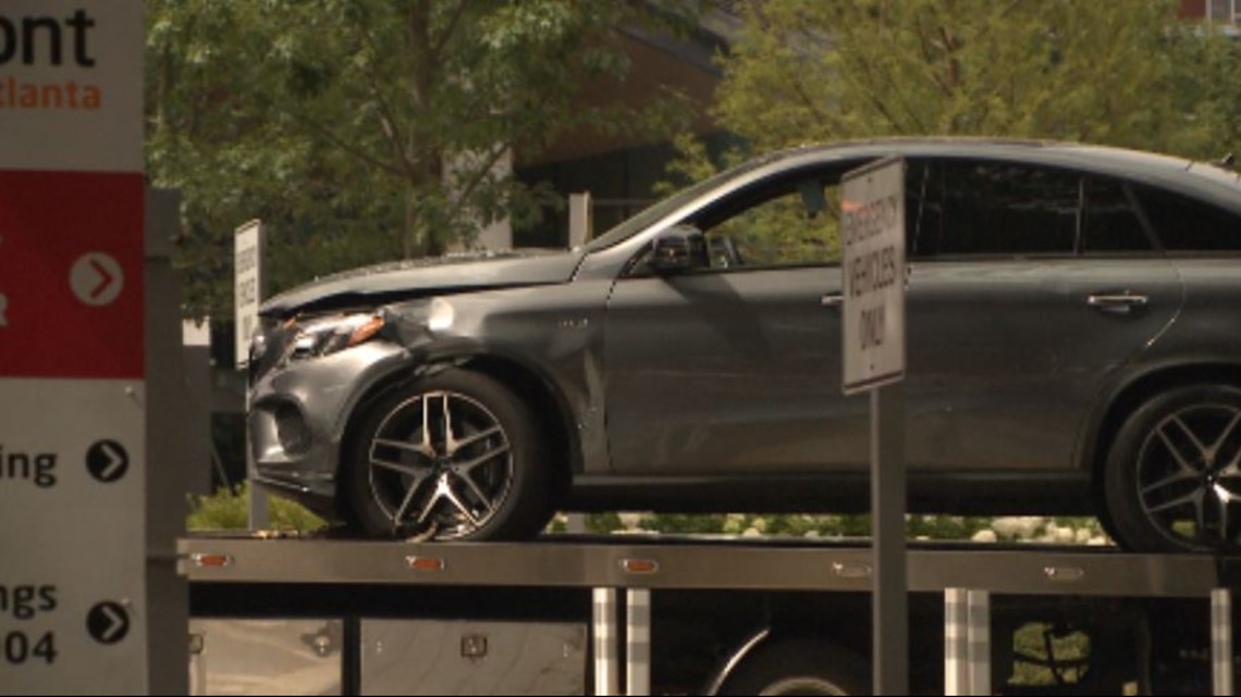 Piedmont Hospital car crashes into ER in Buckhead Atlanta