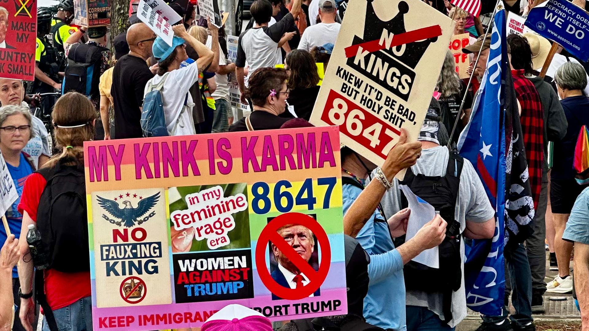 Protesters march to ICE Atlanta office in ‘Rage Against the Regime ...