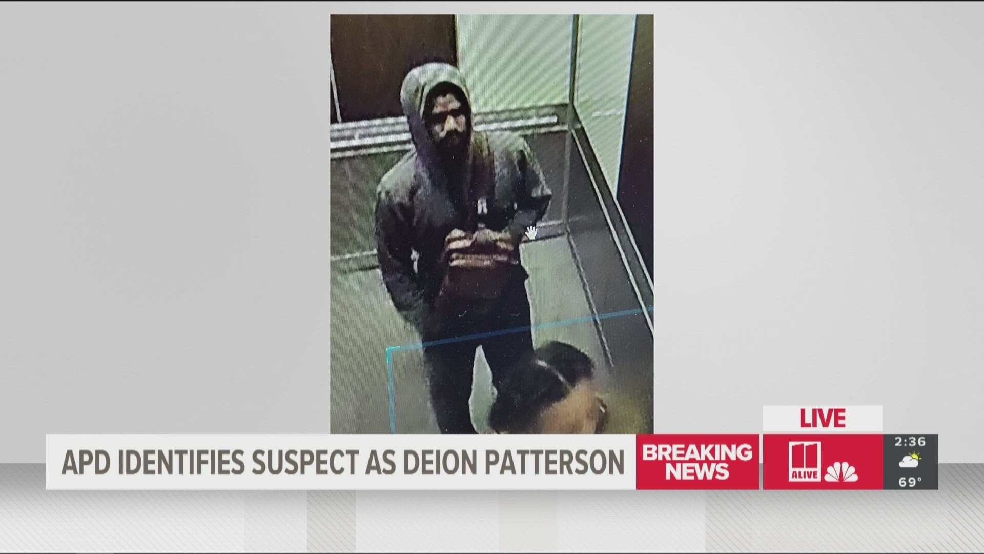 The suspect, identified as 24-year-old Deion Patterson, is currently at large.
