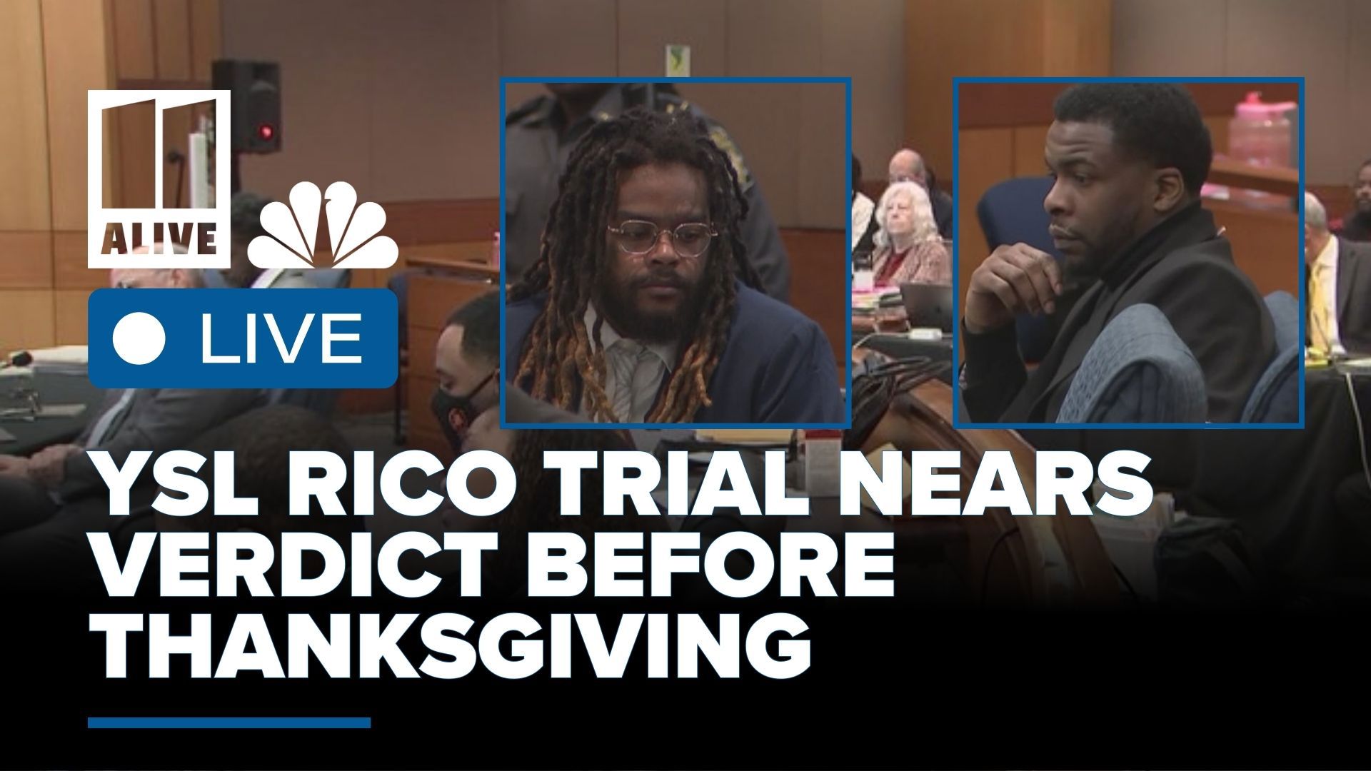 On Thanksgiving Eve, jurors deliberate Georgia’s longest criminal trial, the YSL RICO case, involving two defendants accused of murder.