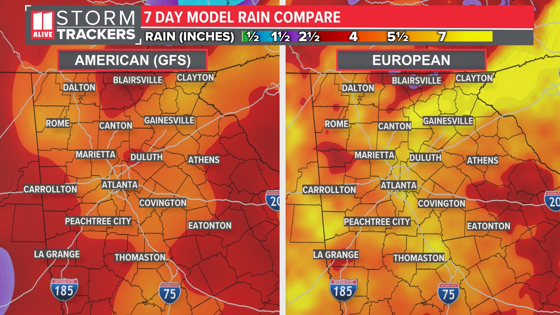 Atlanta weather Rain expected for next week