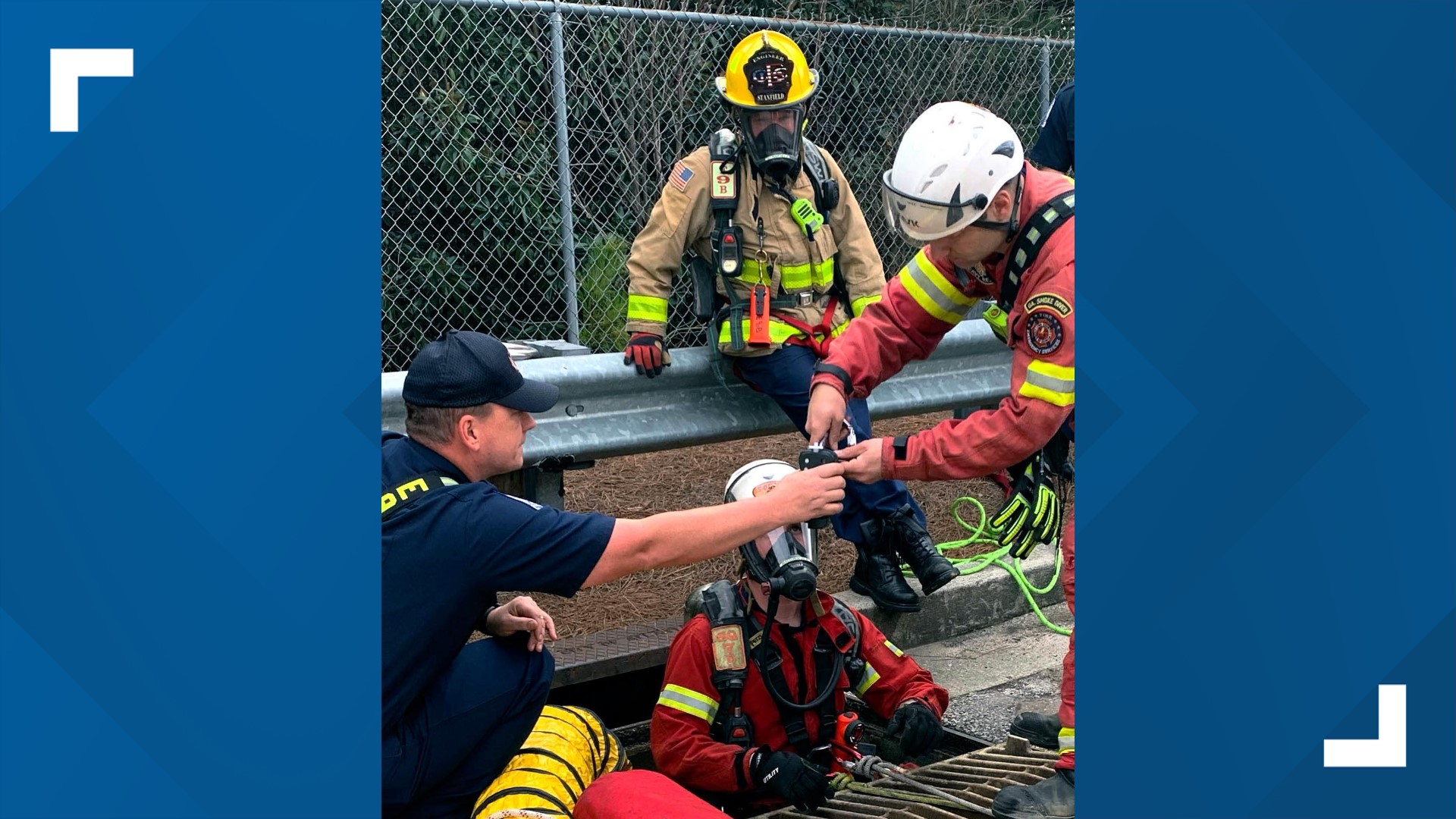 Firefighters rescue dog from storm drain in Cobb Co | 11alive.com