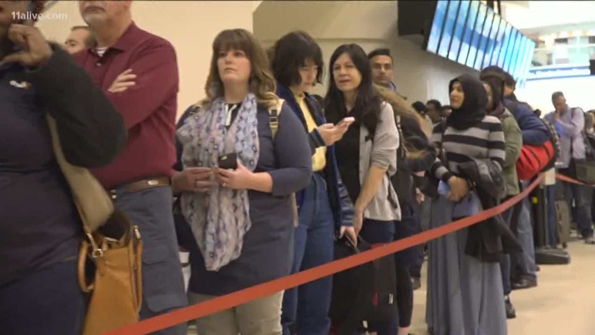 Some travelers have faced long lines in recent days.