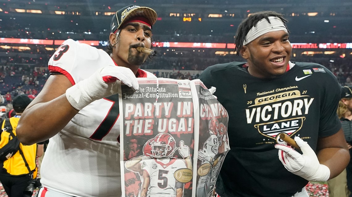 Andrew on X: I know Georgia ain't out here using a national championship  trophy in recruiting graphicsthat trophy case been empty for 40 years   / X