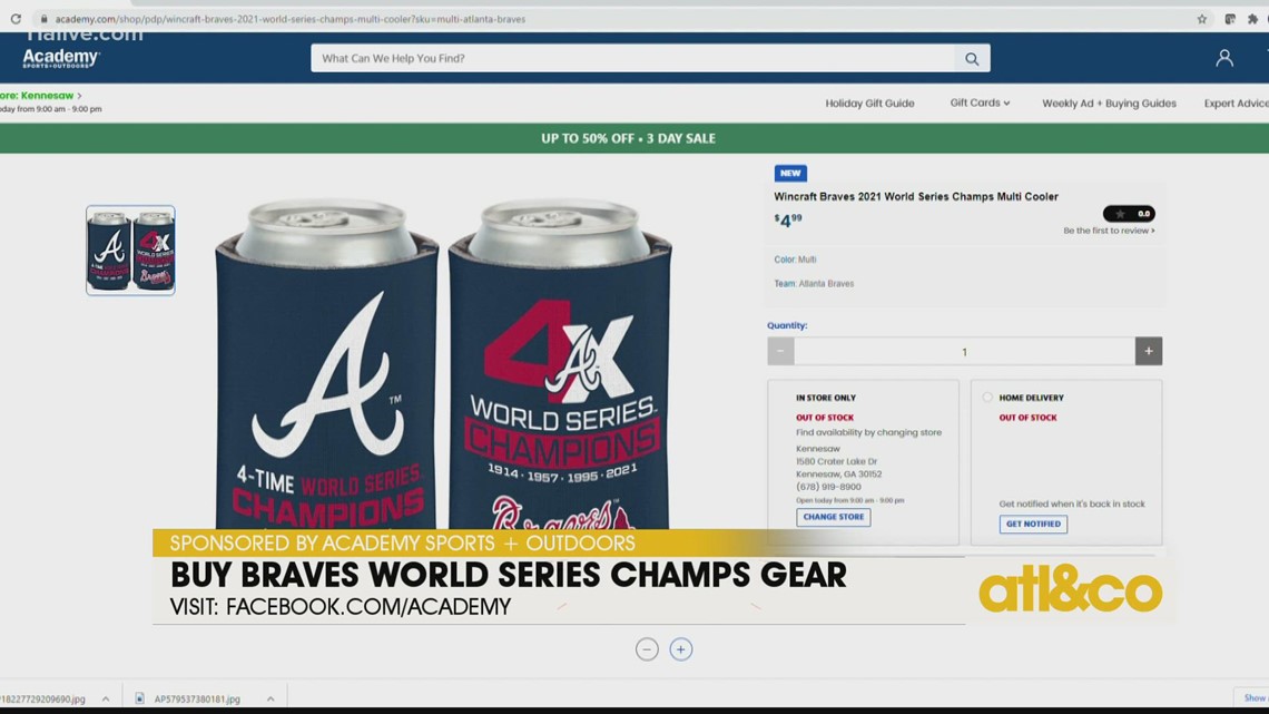 Braves World Series championship gear already at Academy