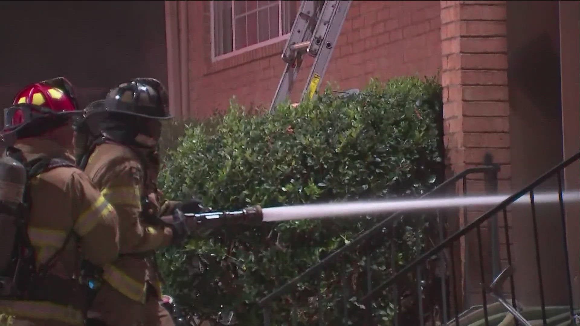 It happened around 3 a.m. when DeKalb County firefighters responded to the structure fire at Hillcrest Apartments on Buford Highway in Brookhaven.