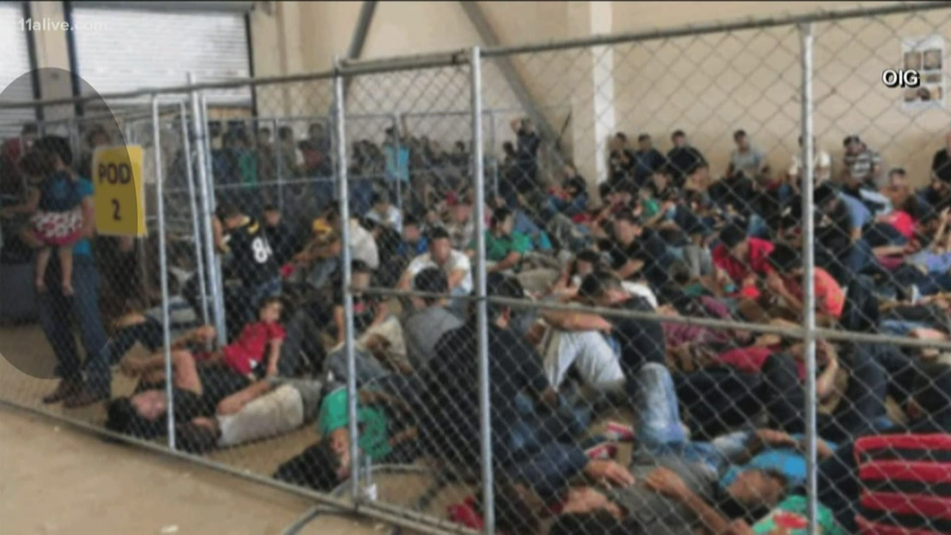 The images were released on the same day as protesters nationwide called for closure of detention centers along the US - Mexico border