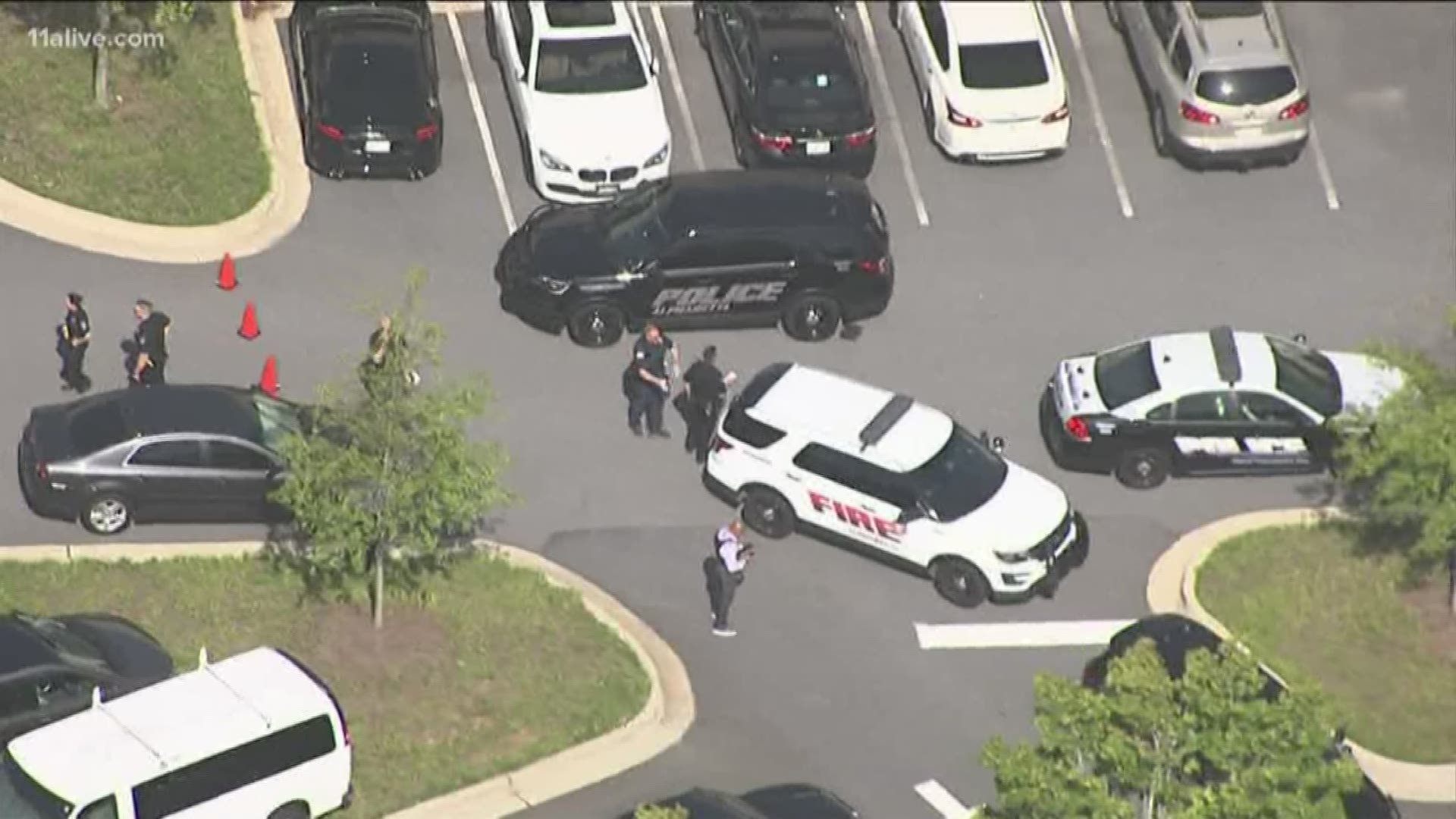 Police were not able to confirm that there was an actual armed person at Fiserv off Westside Parkway in Alpharetta when they responded.