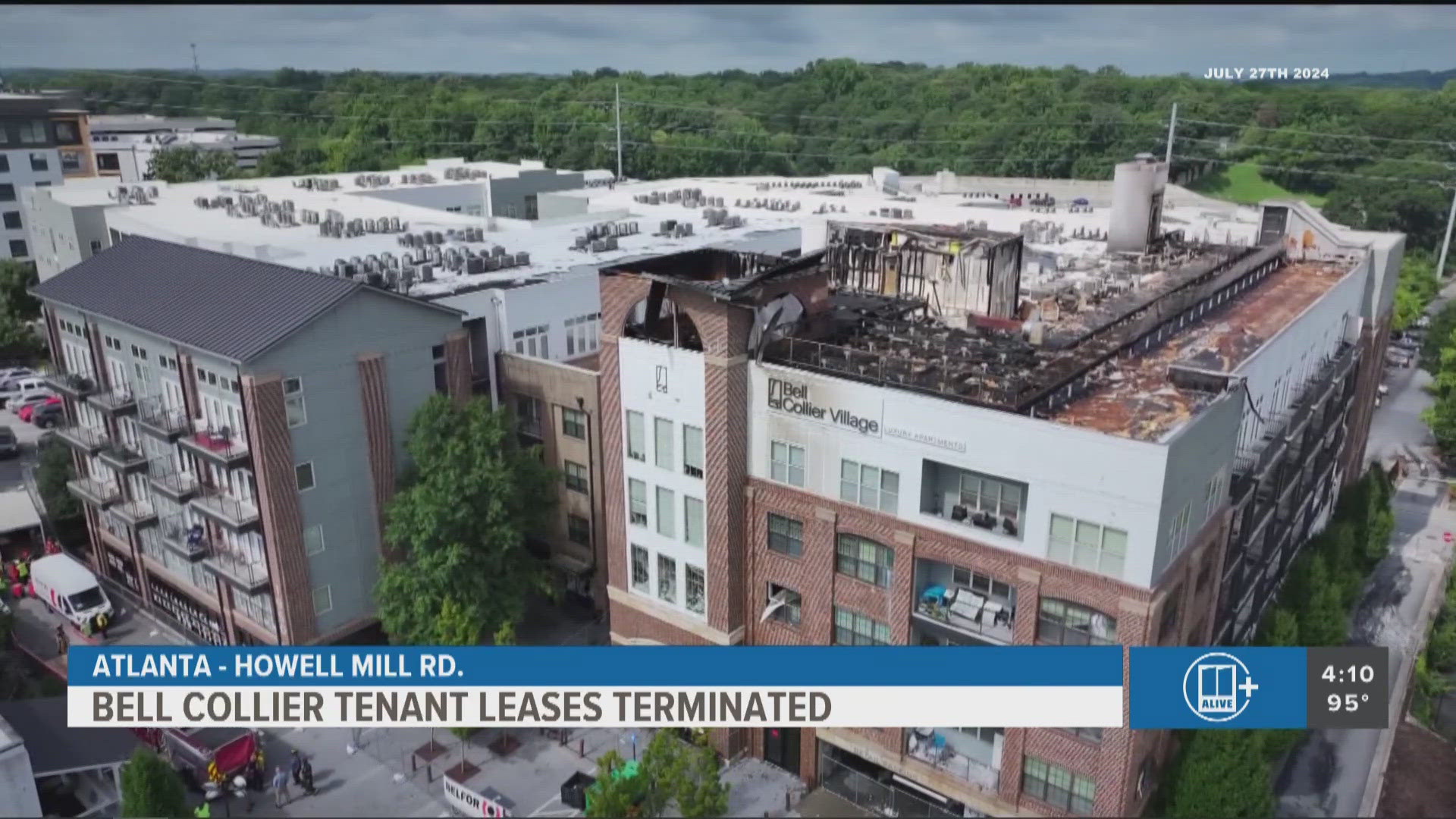 Bell Collier tenant leases were terminated today, almost two weeks after a devastating fire that evicted all residents.