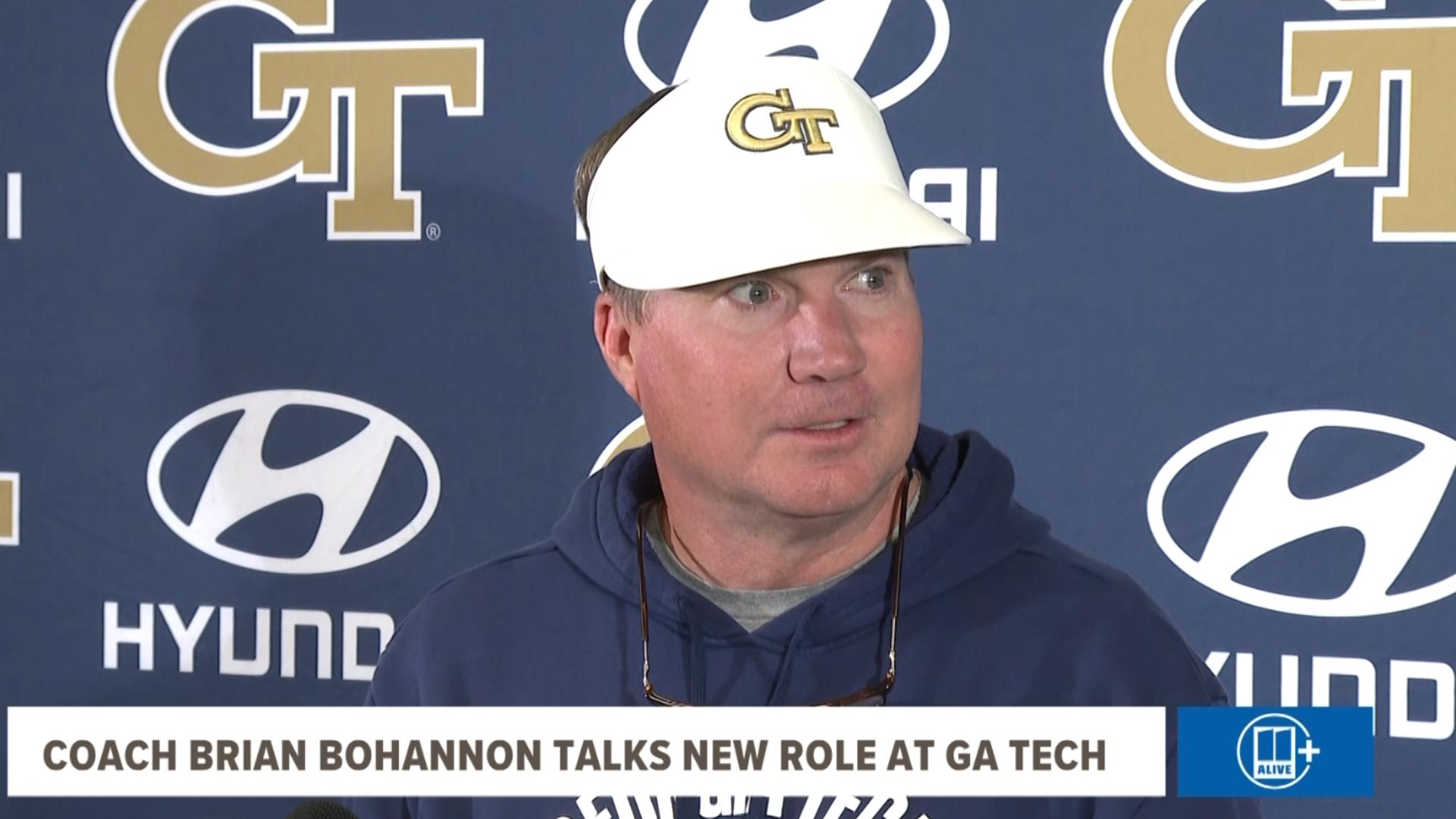 Georgia Tech football coach Brian Bohannon talks new role | 11alive.com