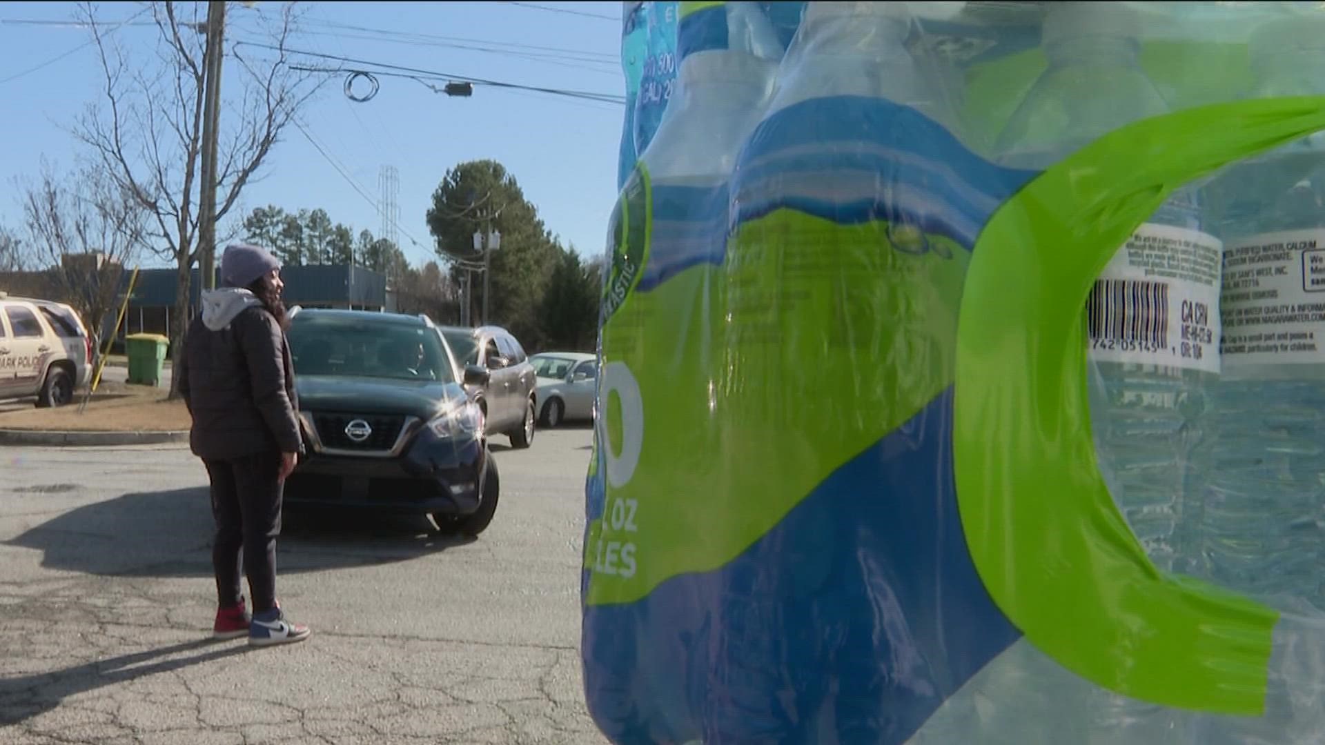 Clayton County Water Authority said it will open two bottled water distribution centers on Wednesday, Dec. 28 from 1 to 3 p.m.