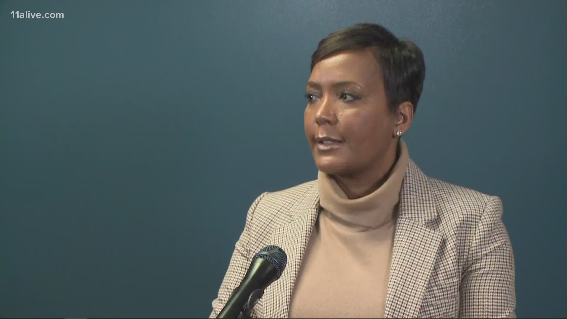 Atlanta Mayor Keisha Lance Bottoms held a news conference on the 7-year-old's death on Tuesday.