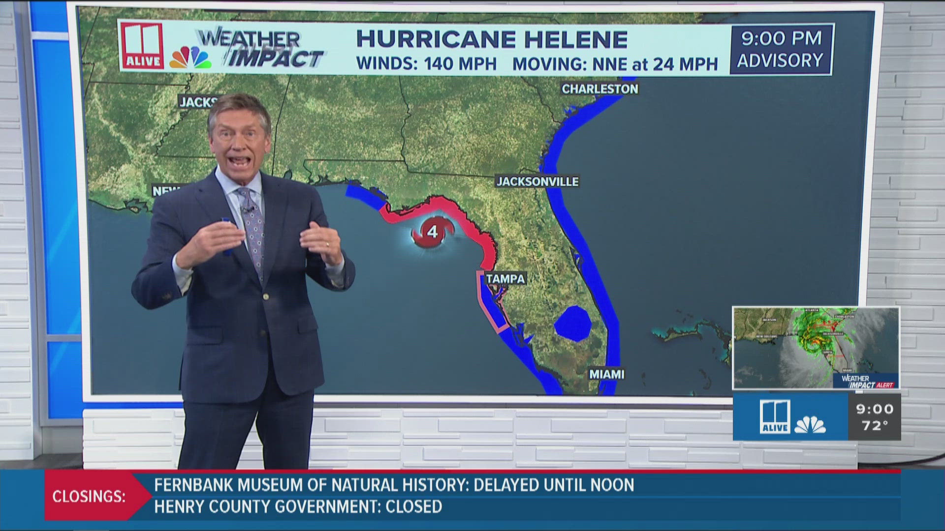 It is expected to make landfall in Florida's Big Bend area. It takes a hurricane to have 156mph winds to be considered a Category 5 hurricane.