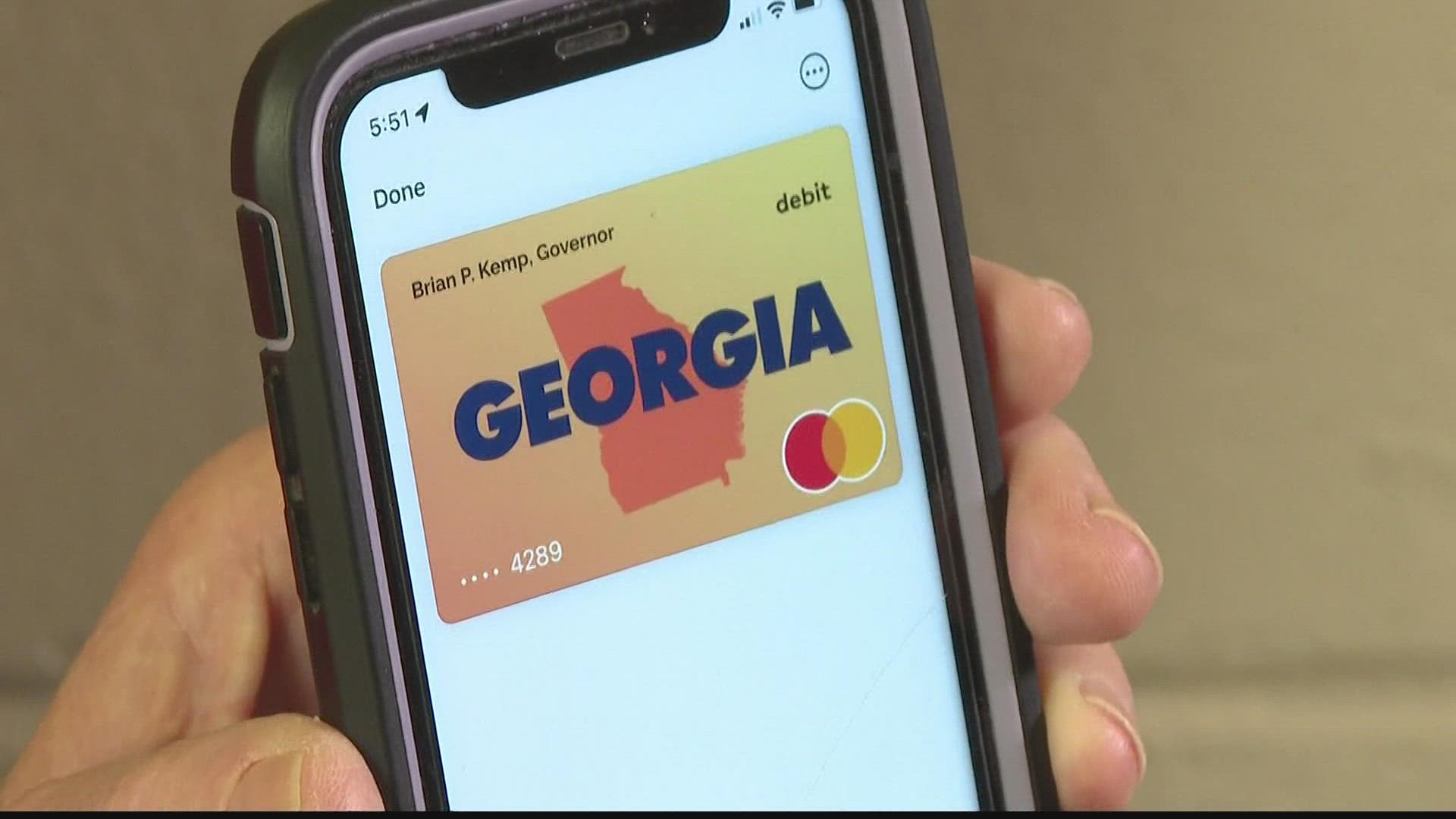 Georgians receiving government benefits are still having issues accessing cash payments doled out by the state.