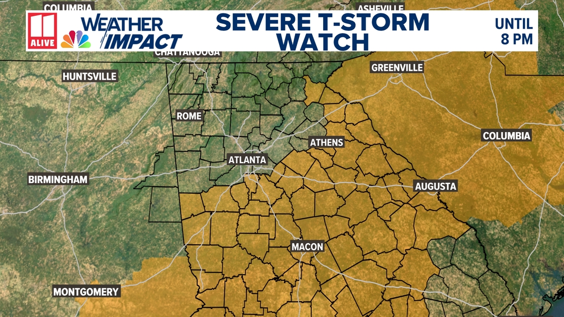 Storms possible in north Georgia Friday, May 30, 2025 | 11alive.com