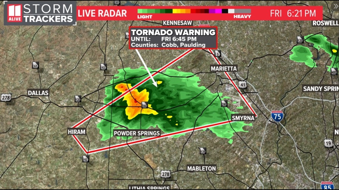 Tornado Warning in effect for multiple GA counties