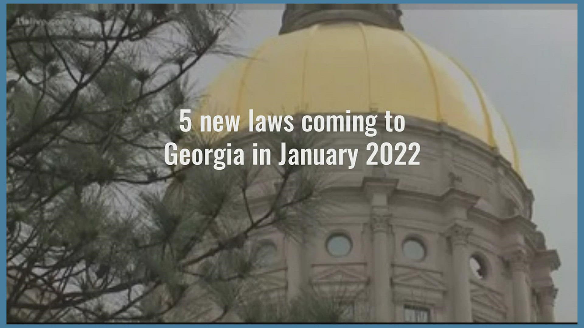 Several bills signed by Gov. Brian Kemp during the 2021-2022 legislative session will take effect.