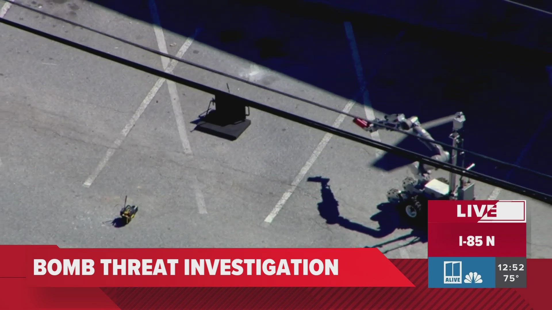 The DeKalb County bomb squad was called to a scene off I-85 northbound on Thursday afternoon.

