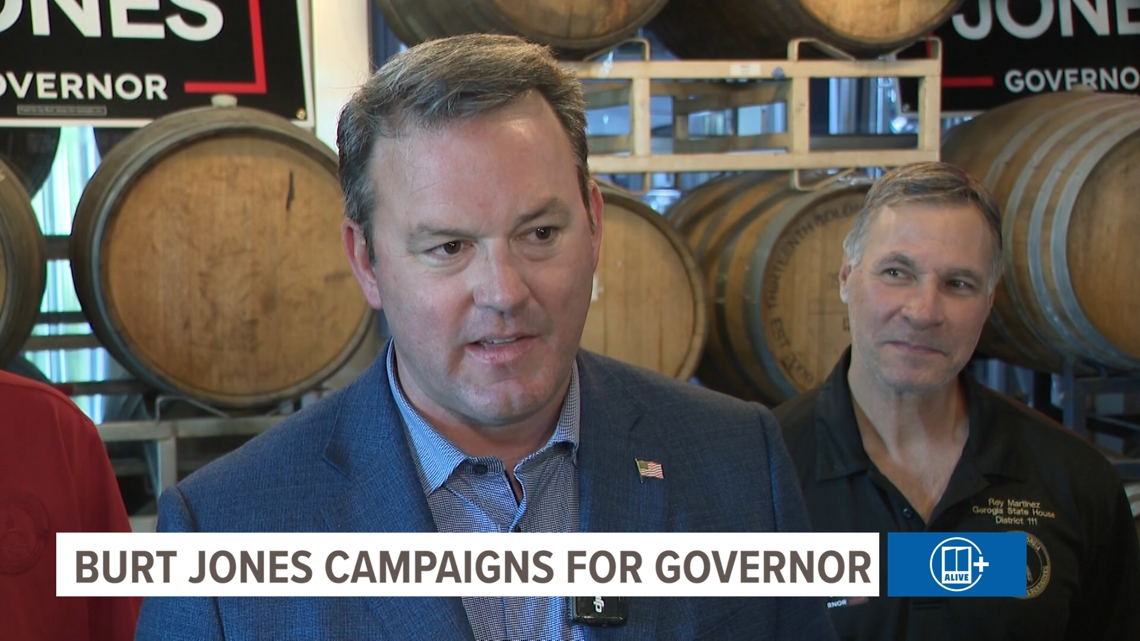 Lt. Gov. Burt Jones is a contender in the crowded field vying to be the Republican nominee to succeed Governor Brian...