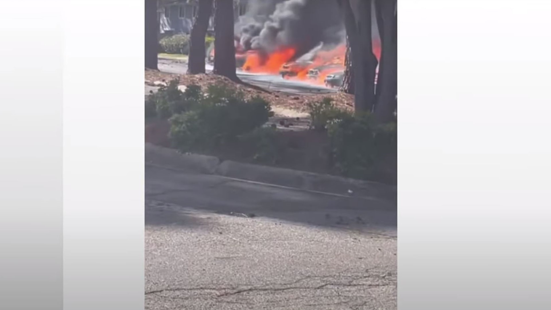 No one was reported injured in the fire. 11Alive viewer Valerie Jones sent in the video.