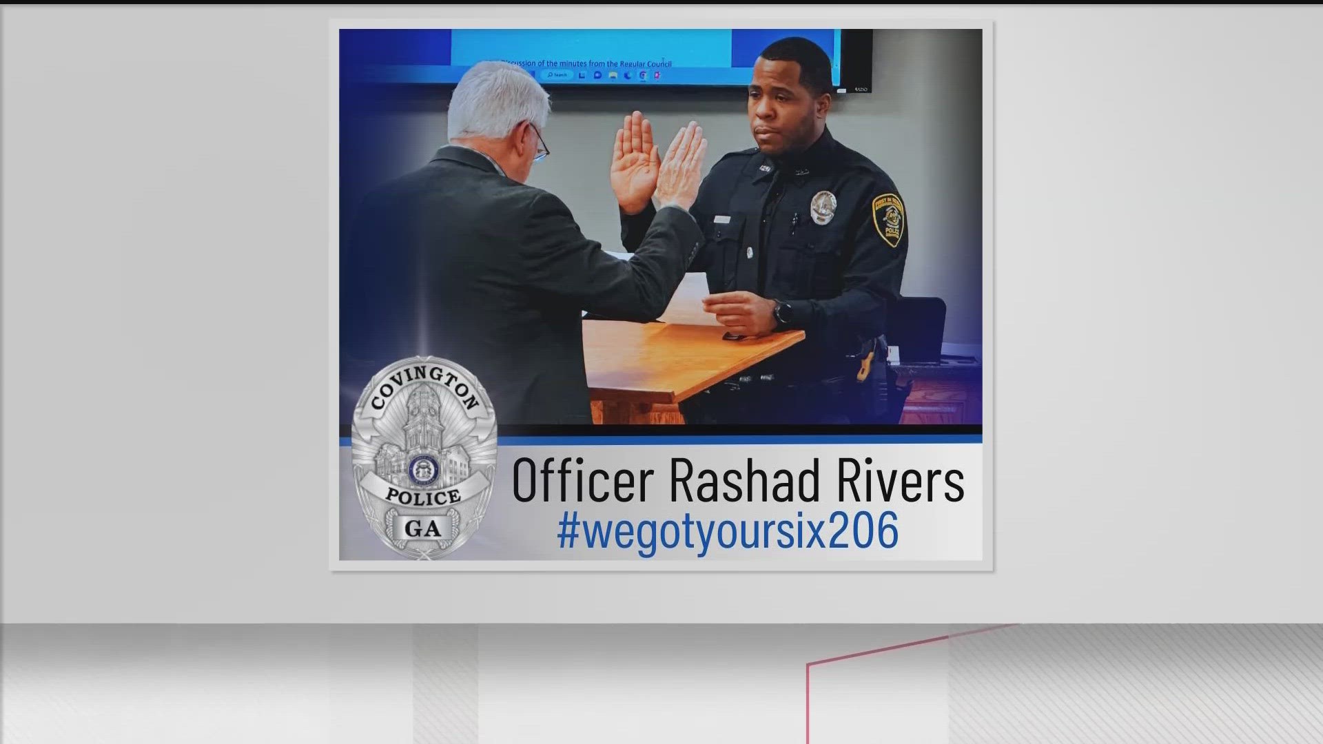 According to the department, Rivers joined the police force in 2023 after earning the Leadership Award for his class.