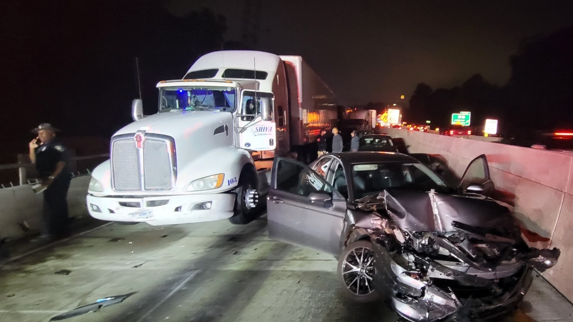 Crash On I85 Highway Closed In Jackson County Georgia Traffic 