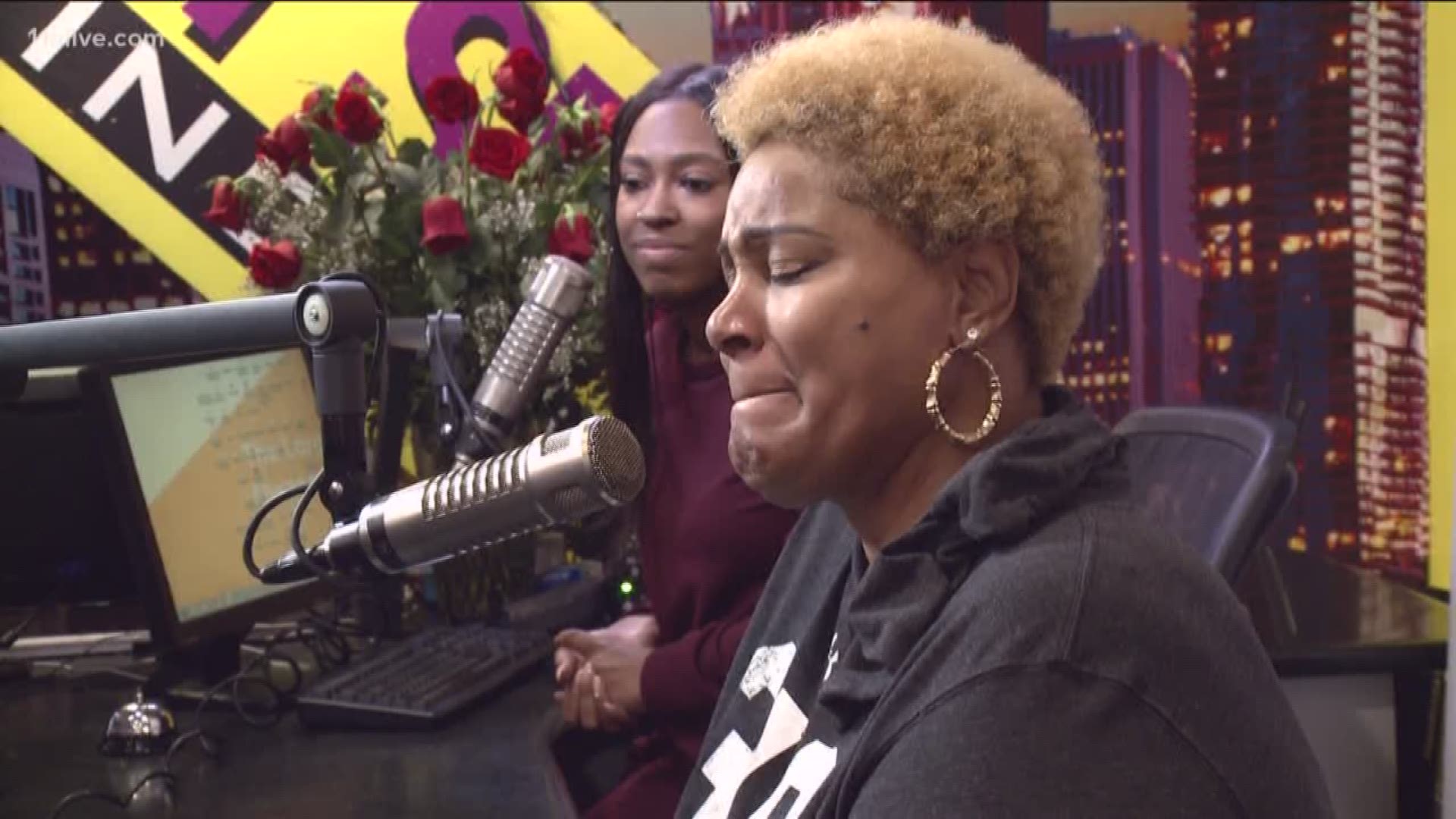 11Alive was the only station that captured the grand surprise at the Willie Moore Jr. Show on Praise 102.5, when they presented her with a check for $1,650.