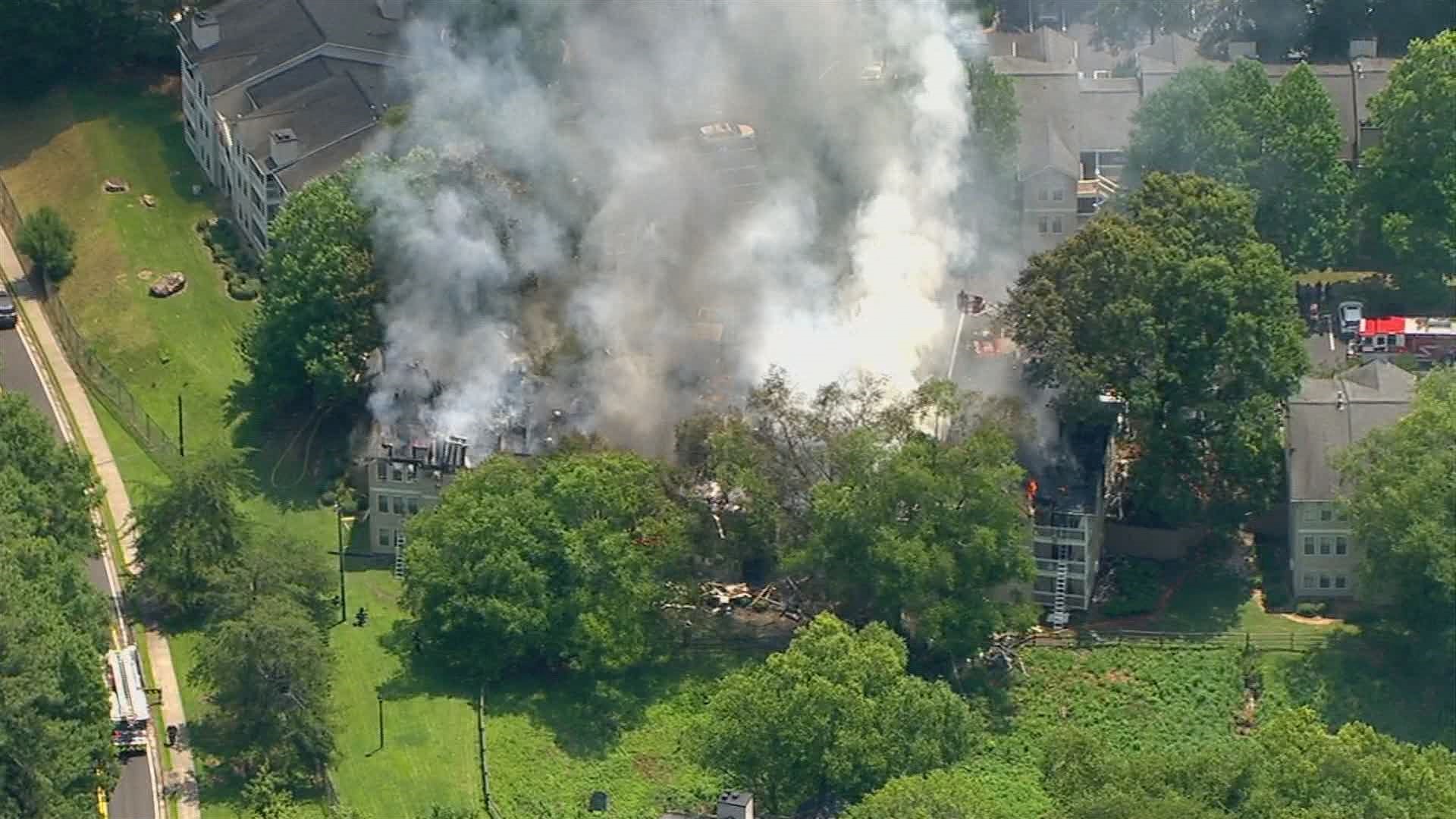 Fire on Cedar Run, Sandy Spring apartment complex